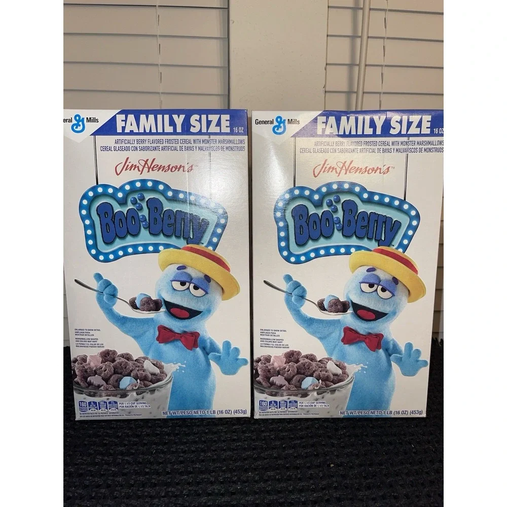 Boo Berry Cereal w/Monster Marshmallows, Kids Cereal, Limited Edition‎ (2)